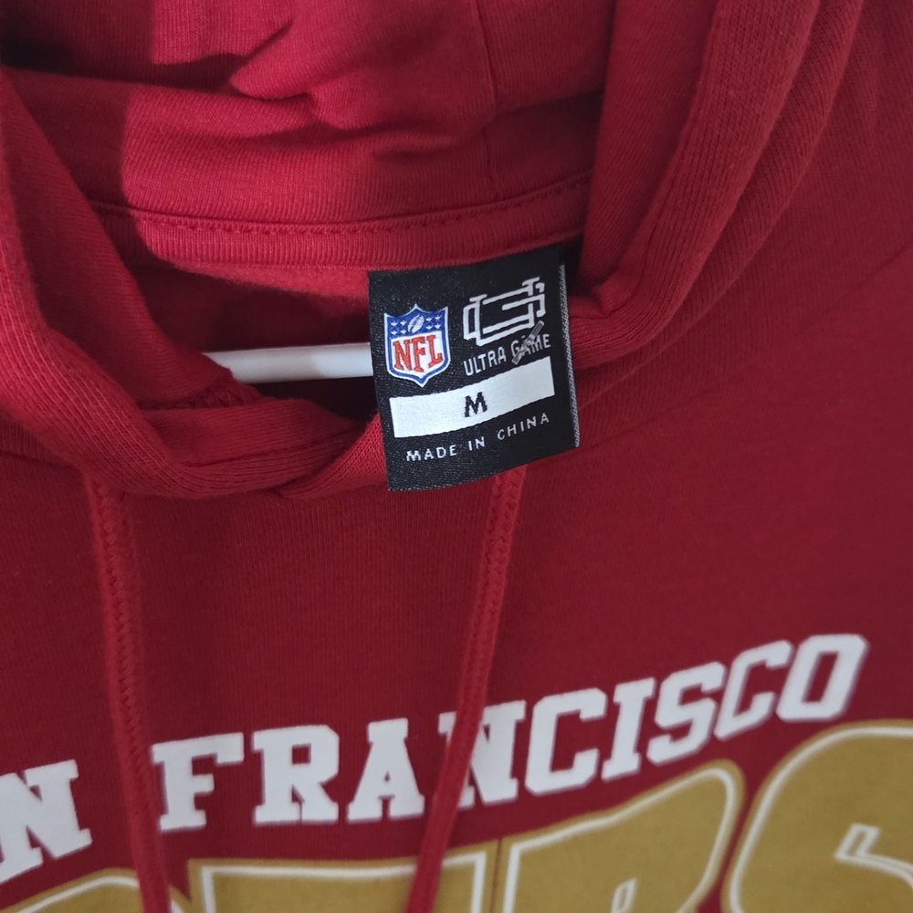 NFL San Francisco 49ers Red and Gold Hoodie Size M - Picture 5 of 5